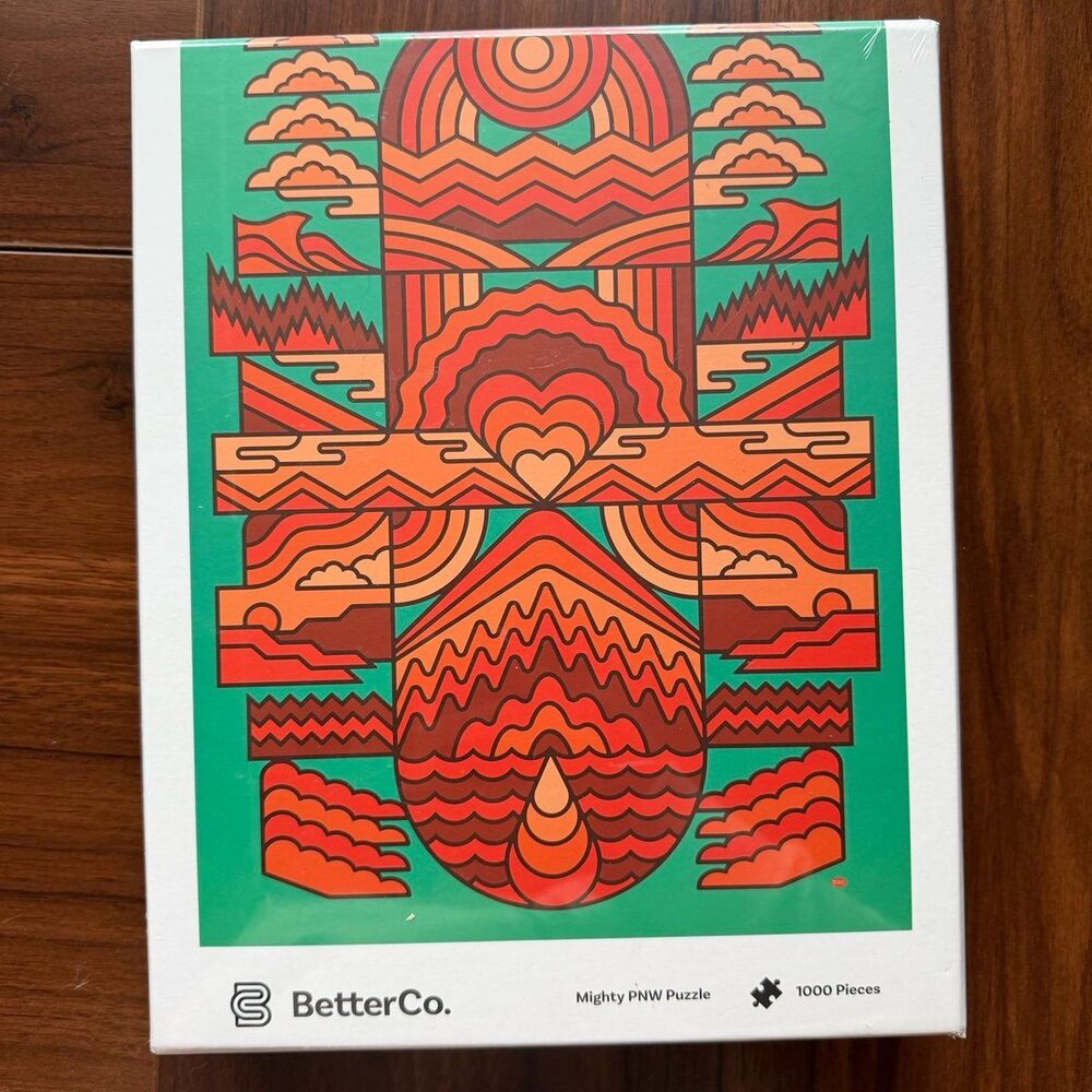 BetterCo Aaron Draplin PNW Jigsaw Puzzle NIB 1000pc